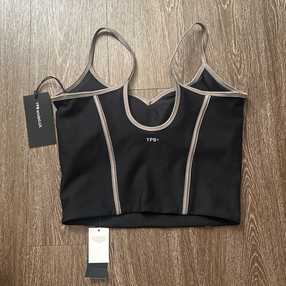 YPB: Black and Tan top - Picture 2 of 2